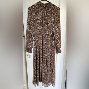 Madewell high collar midi dress